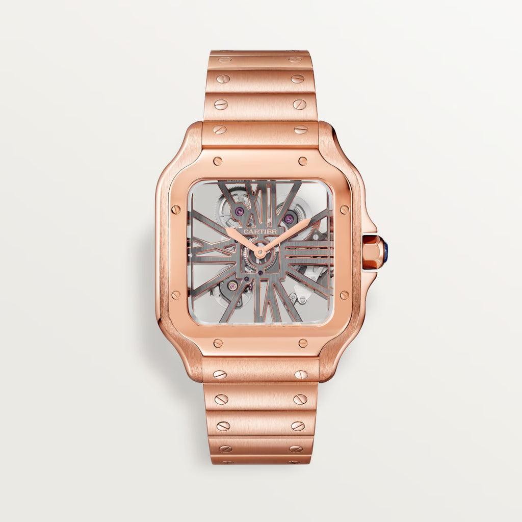 SANTOS DE CARTIER SKELETON WATCH 39,8mm