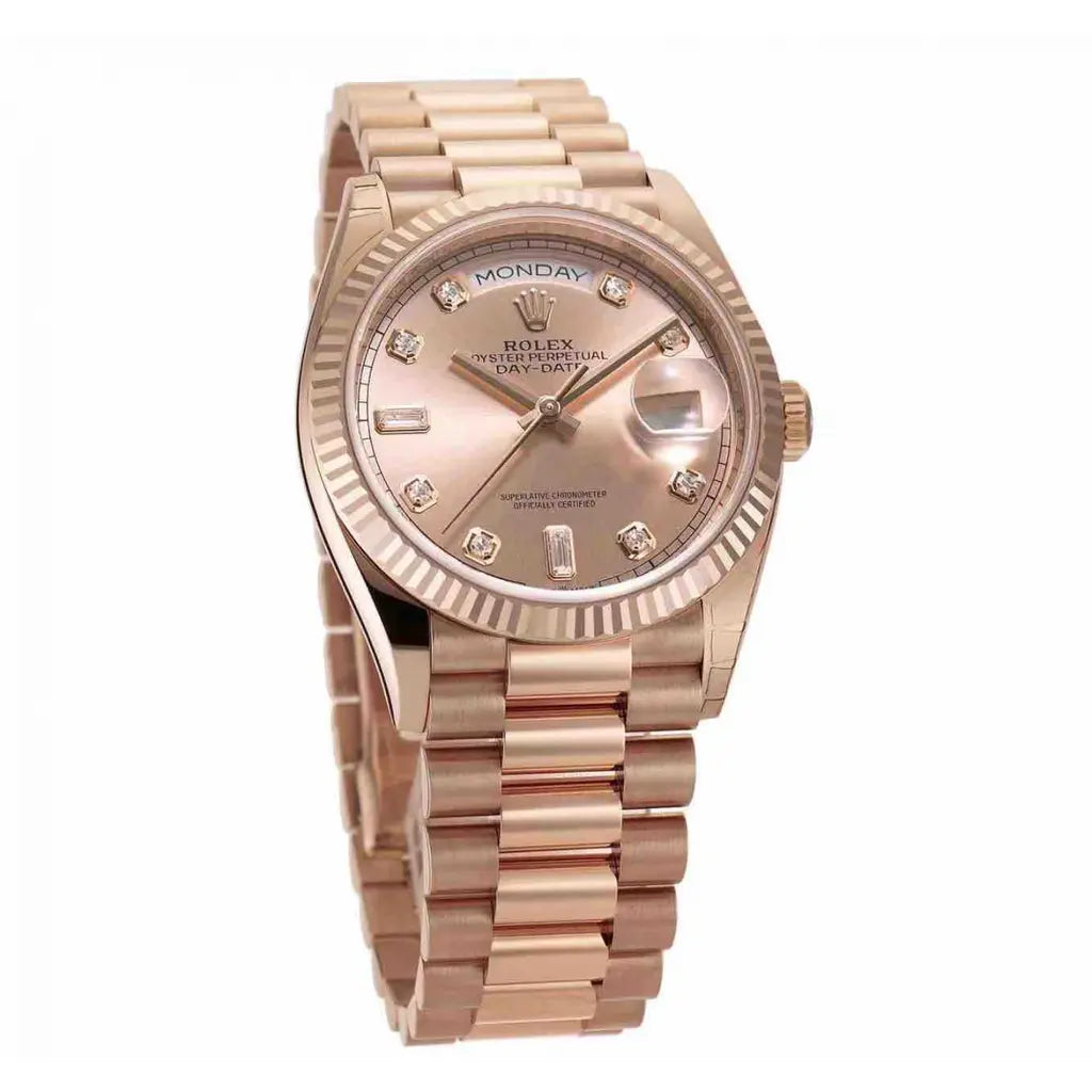 Day-date 36mm pink gold watch
Rolex