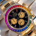 CoSMOGRAPH DAYToNA BLACK DIAL GOLD RAINBOW 40MM