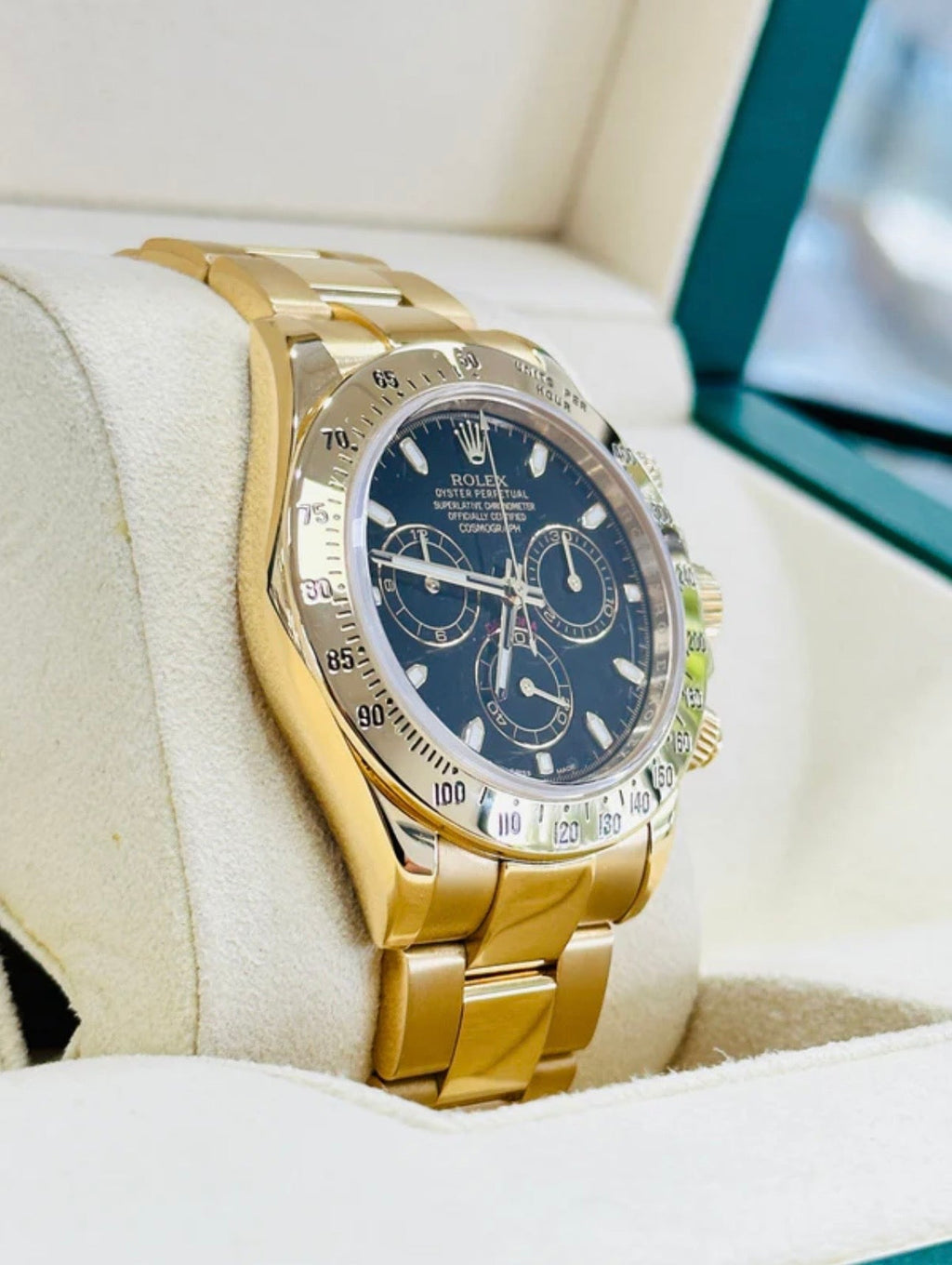 Daytona Gold Black Dial 40mm