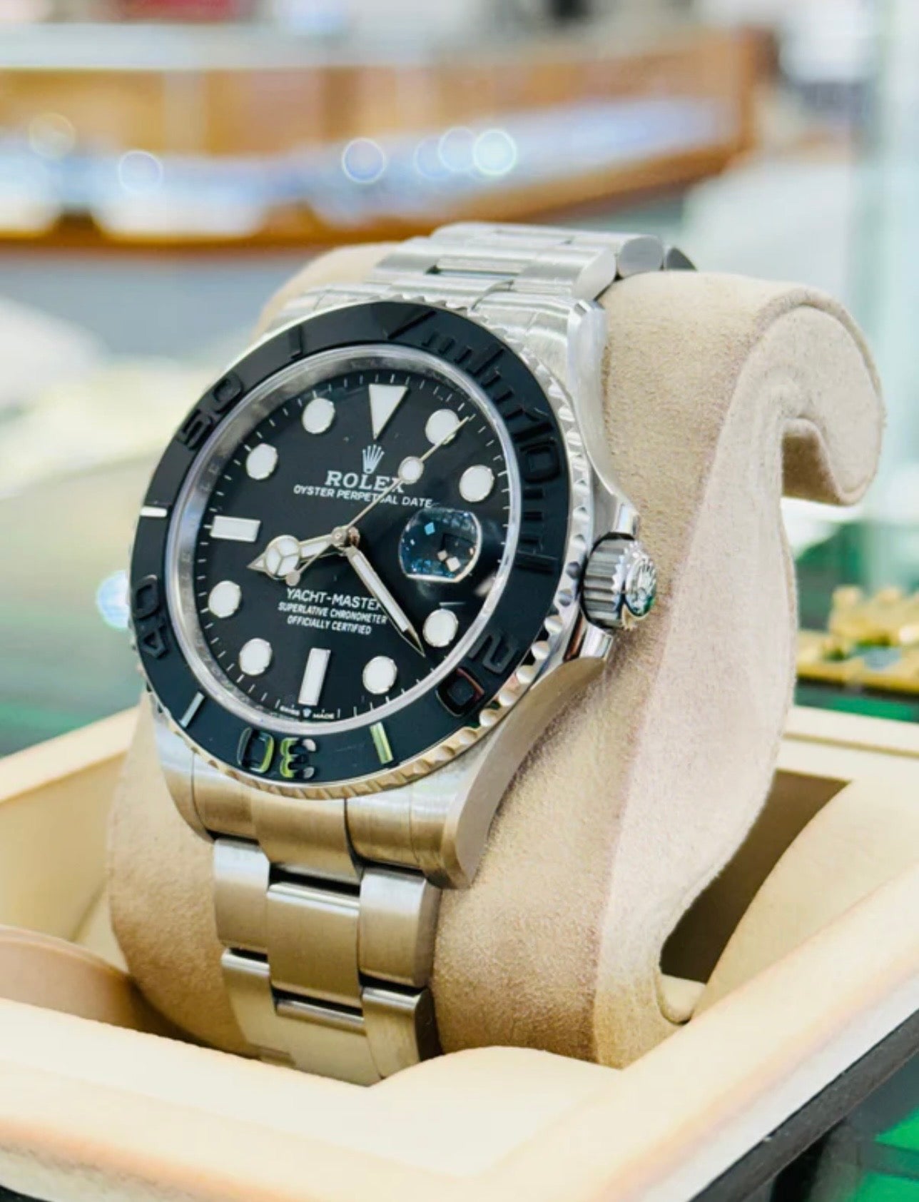 Yacht-Master Steel & Black Dial 40mm