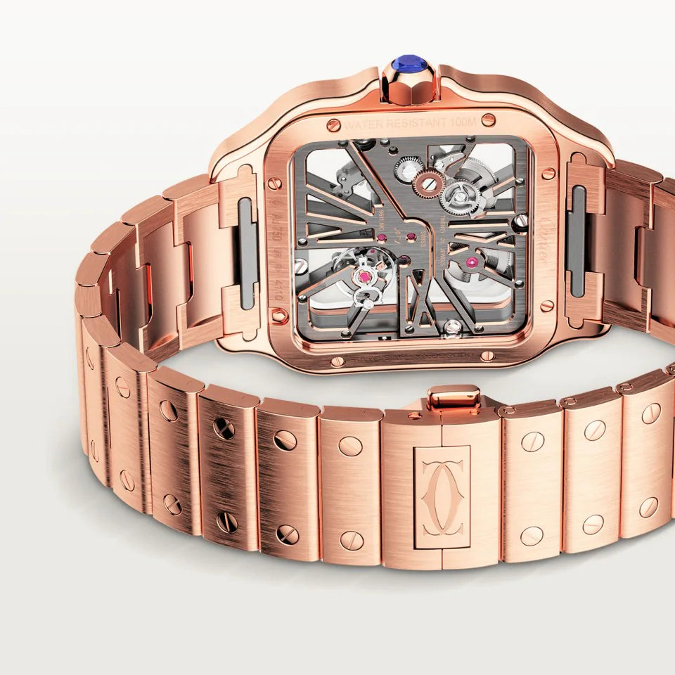 SANTOS DE CARTIER SKELETON WATCH 39,8mm