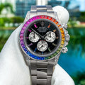 Daytona Black Dial Silver Rainbow 40mm