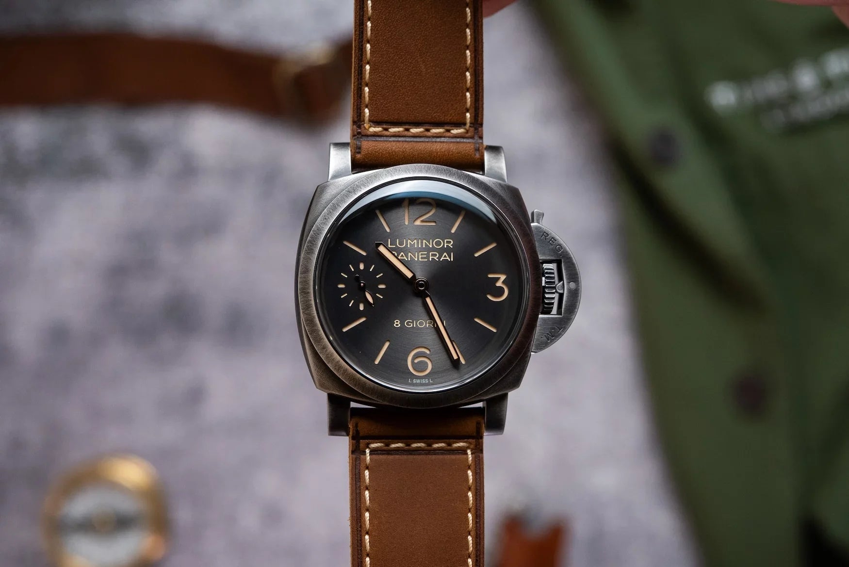 Panerai Luminor 8 Giorni Brown Leather Strap 44mm