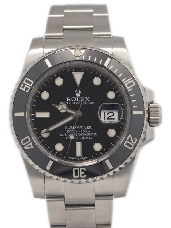 SUBMARINER DATE SS BLACK CERAMIC BEZEL