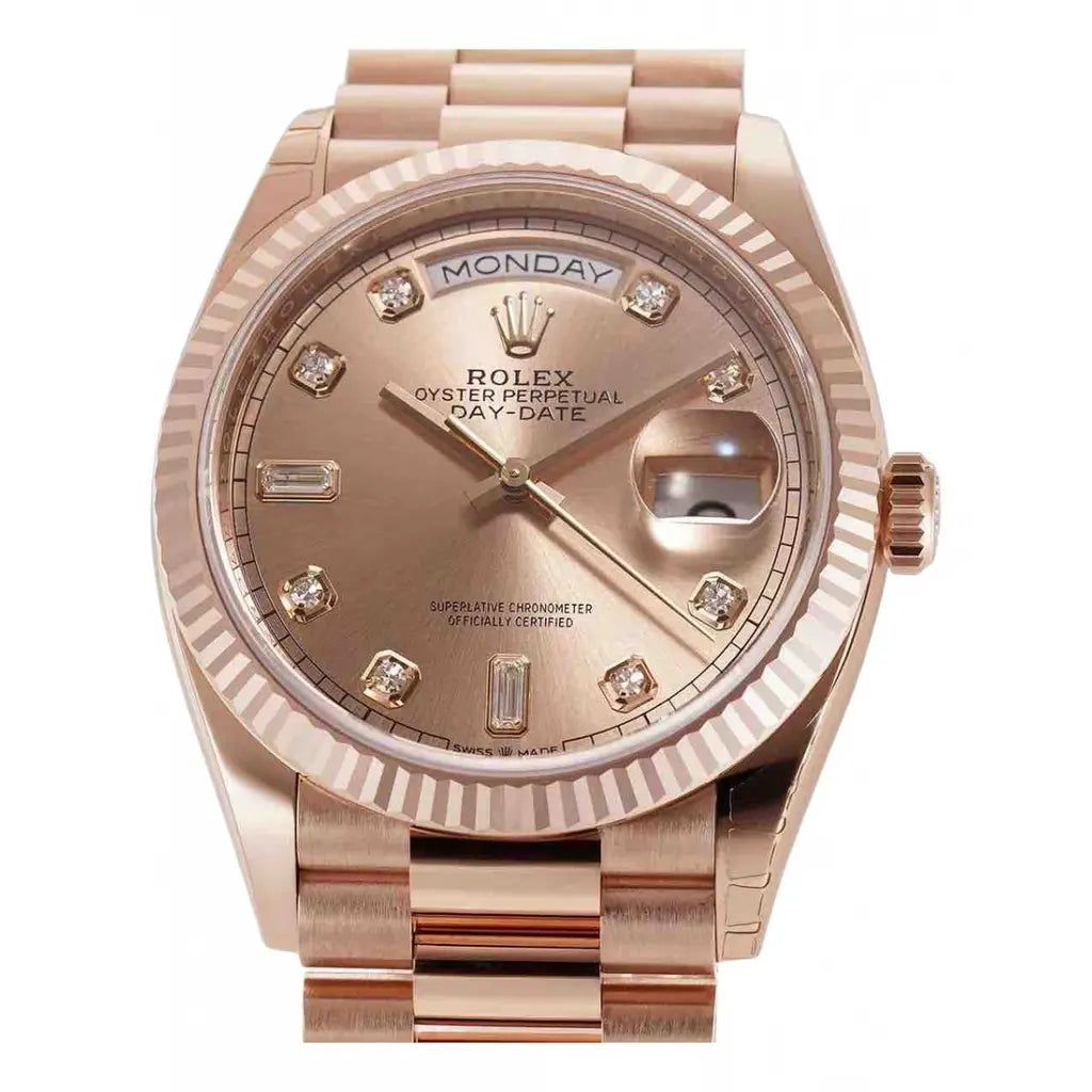 Day-date 36mm pink gold watch
Rolex