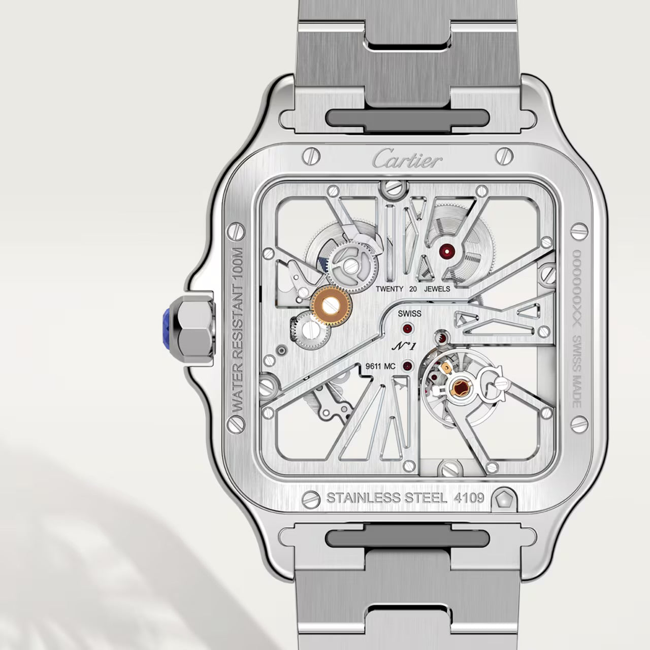 Santos de Cartier SKELETON 39,8MM