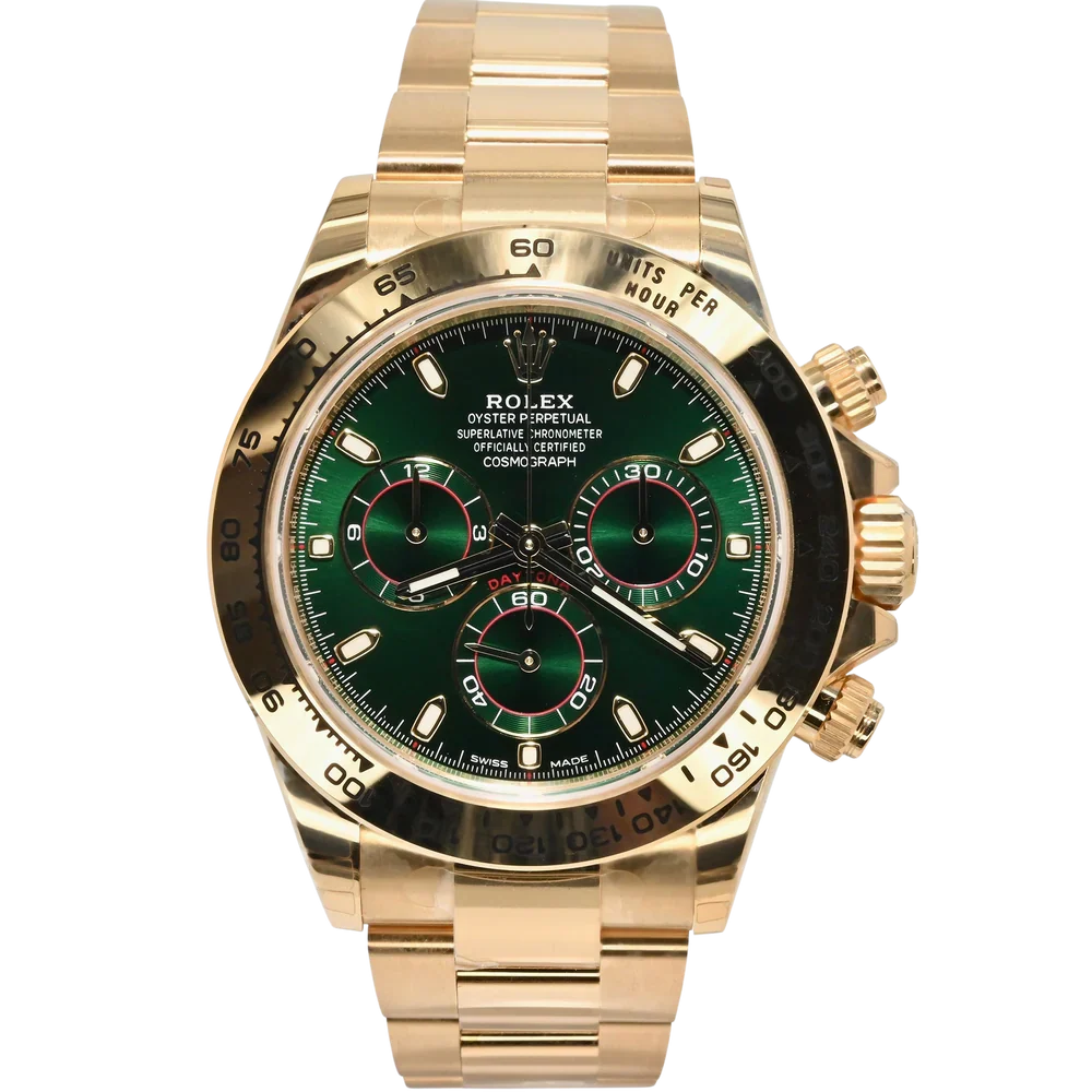 Cosmograph Daytona Gold Green Dial 40mm