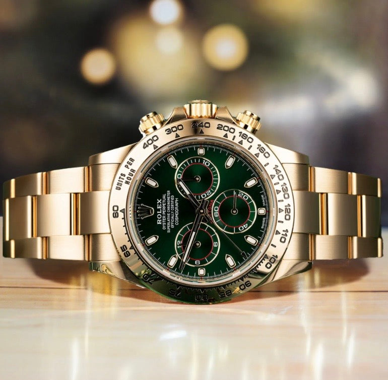 Cosmograph Daytona Gold Green Dial 40mm