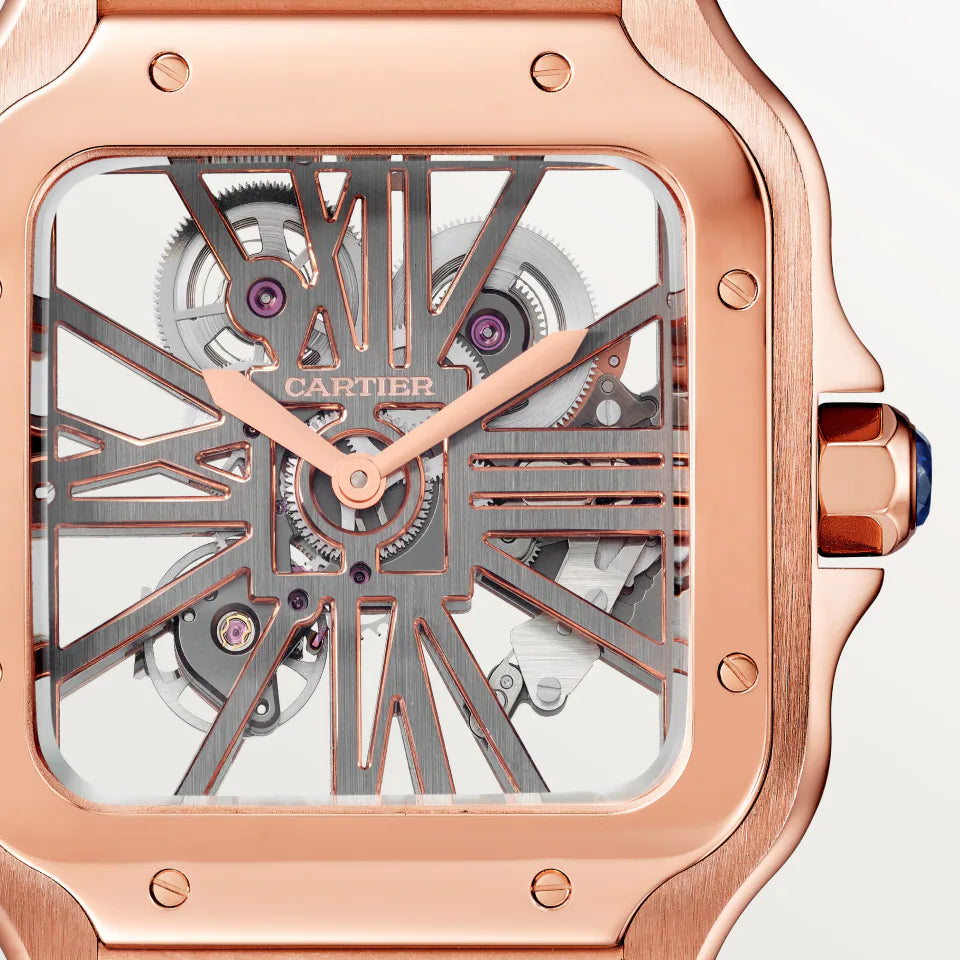 SANTOS DE CARTIER SKELETON WATCH 39,8mm