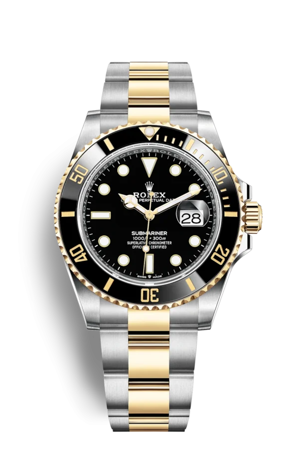 Submariner Two Tone Steel and Gold SS Black dial